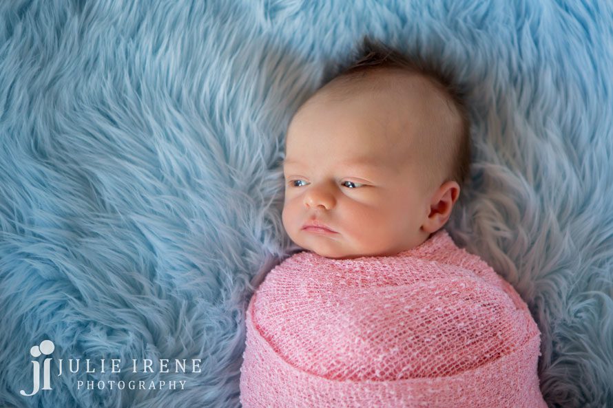 newborn baby eyes open Lucy