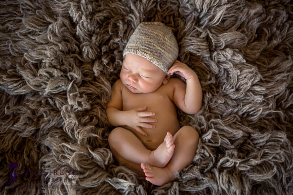 OC Newborn Baby Photographer boy thinking