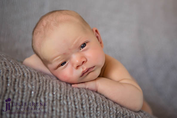 OC Newborn Baby Photographer sweet eyes open