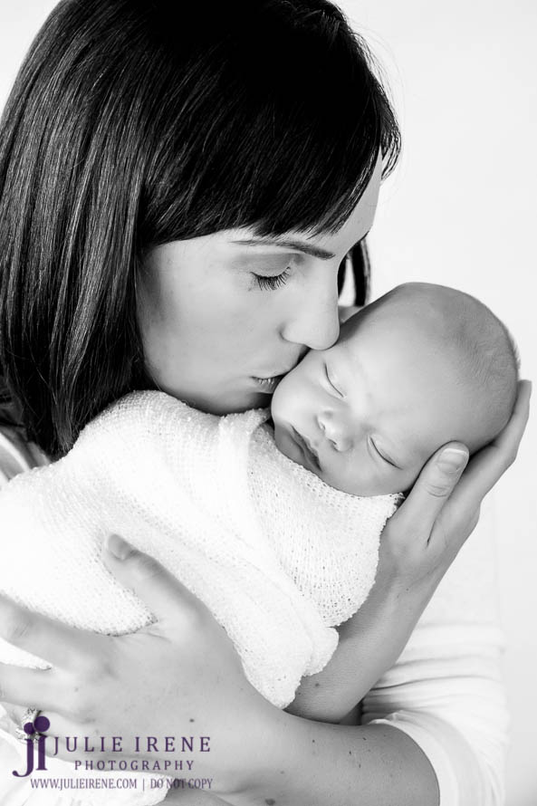 OC Newborn Baby Photographer Mom and Son