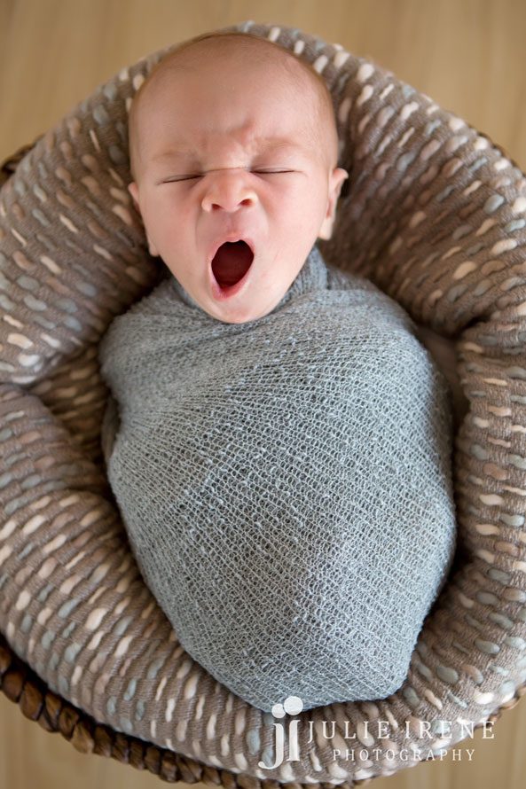 OC infant baby boy yawning