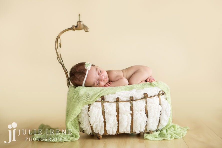 san clemente newborn twin girl photography 4 bathtub
