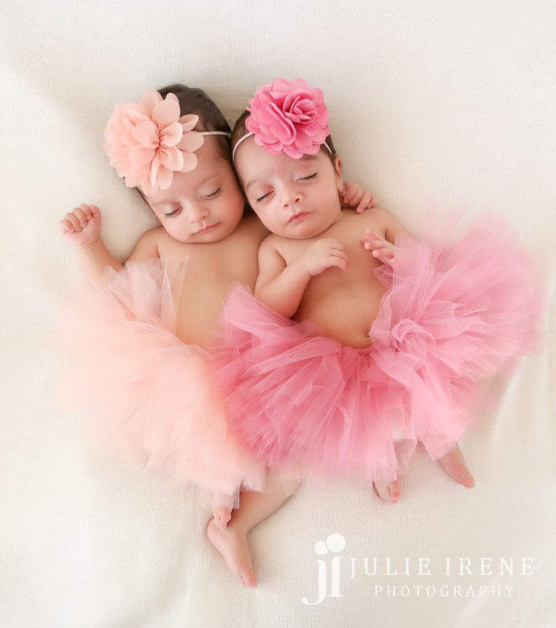san clemente newborn twin girl photography 4 tutus