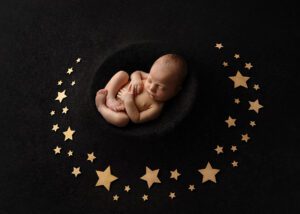 starry night and a newborn photographer