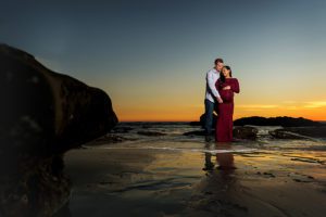low tide sunset maternity photography san clemente
