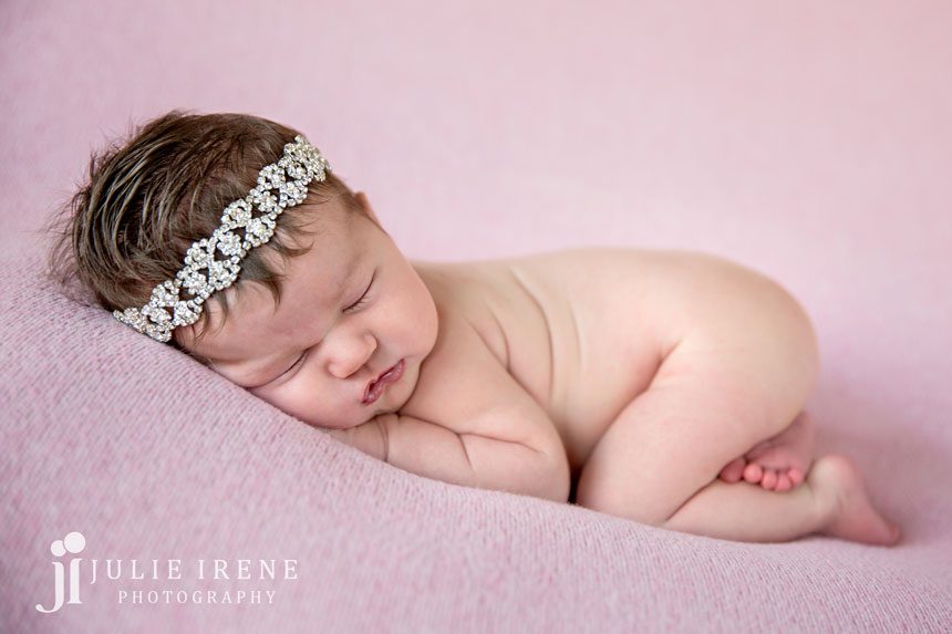 bling diamond headband newborn baby photography