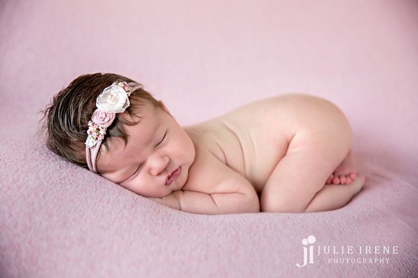 bum up pink pinkytinks headband newborn photo