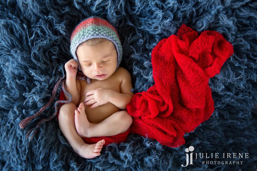 red blue newborn baby photo