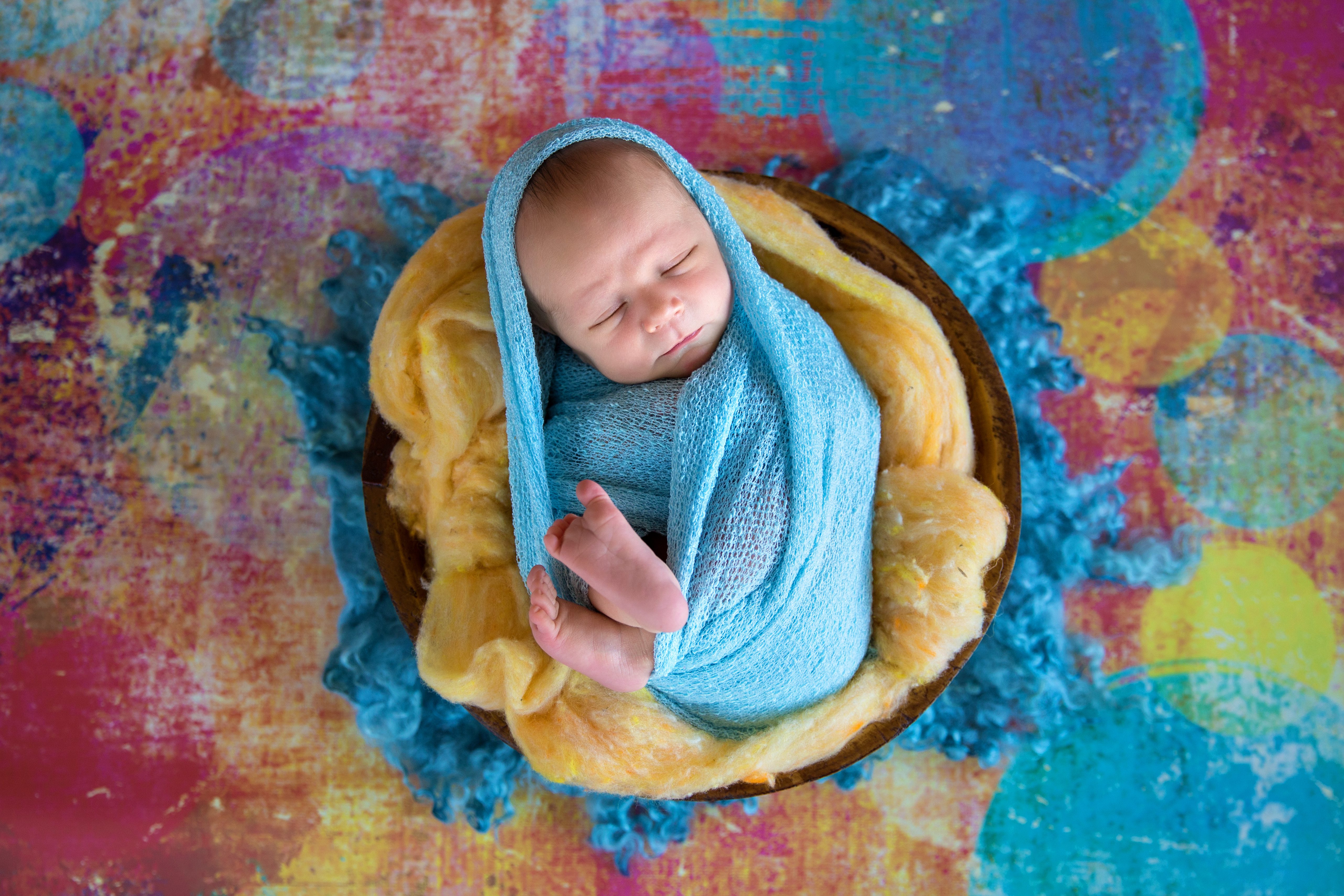 julie irene photography grayson newborn photo 4 colorful