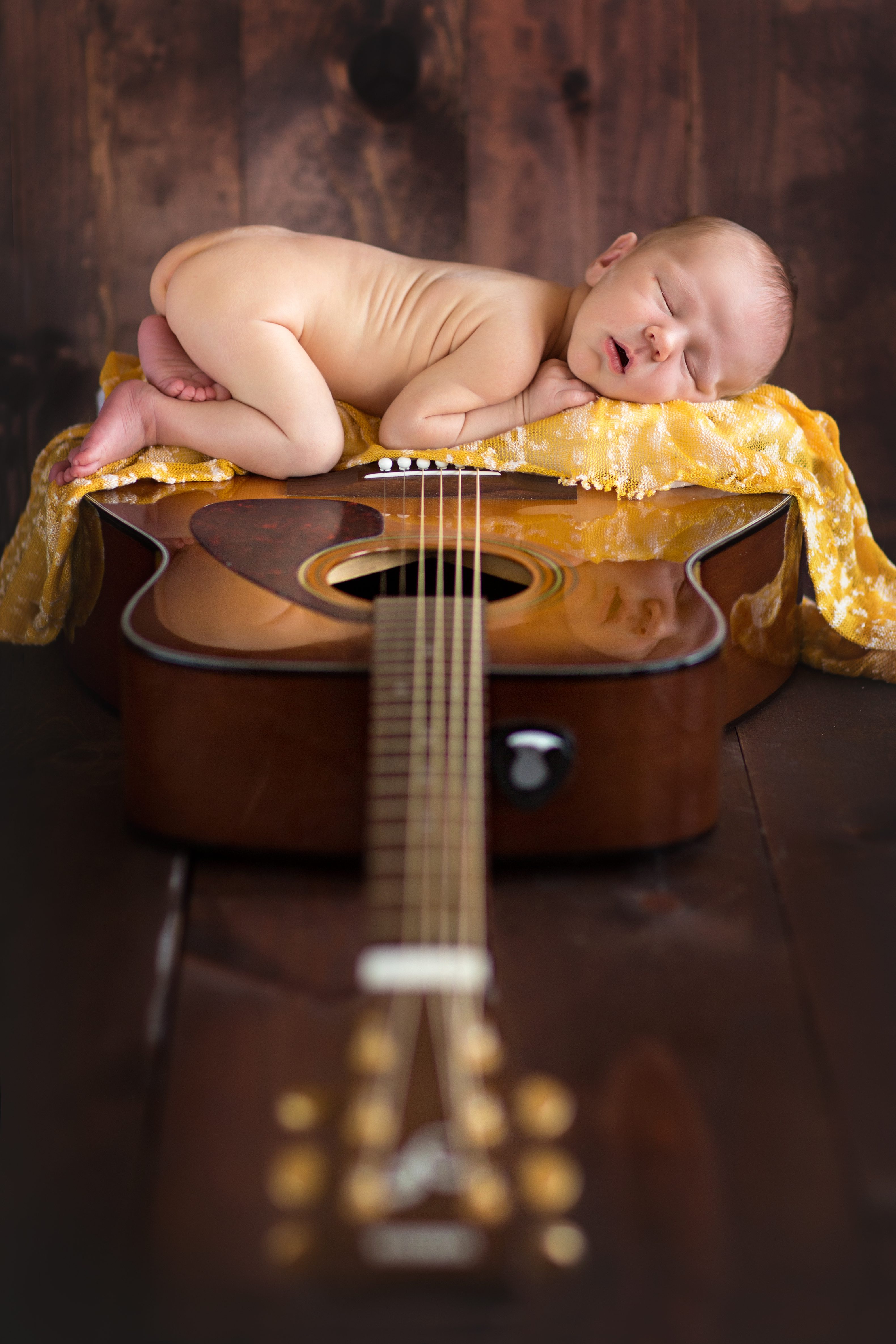 julie irene photography grayson newborn photo guitar