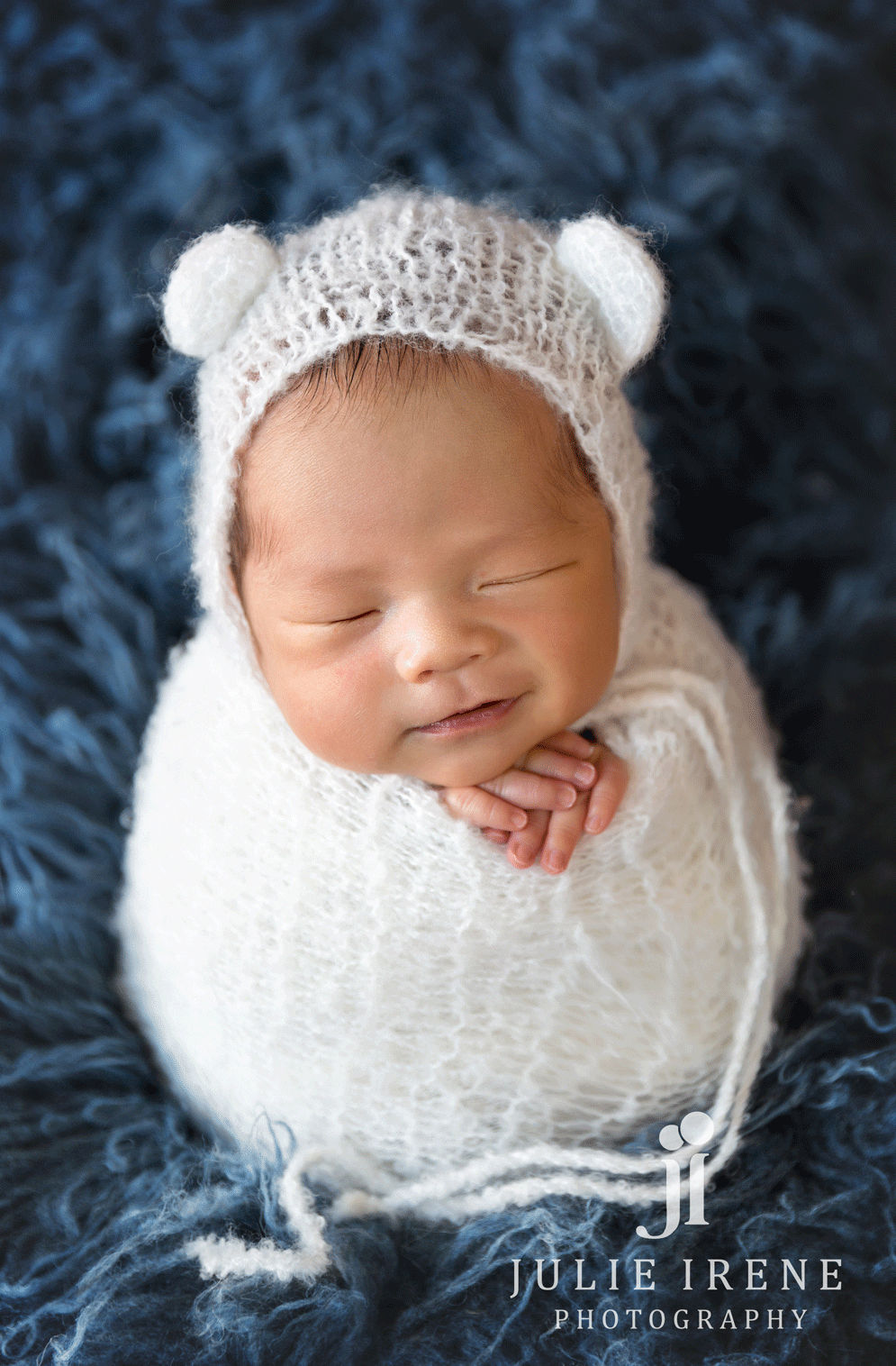 little bear newborn portrait