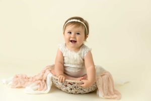 first birthday happy girl photo session san clemente