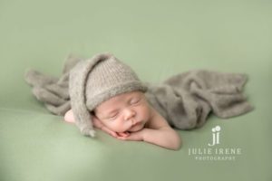 green and gray newborn photography oc