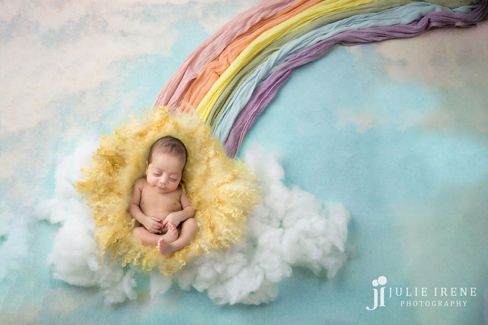 rainbow baby newborn twin photography san clemente