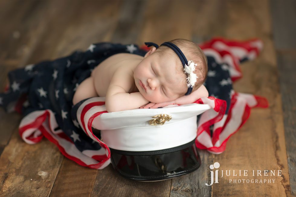 patriotic marines newborn photography