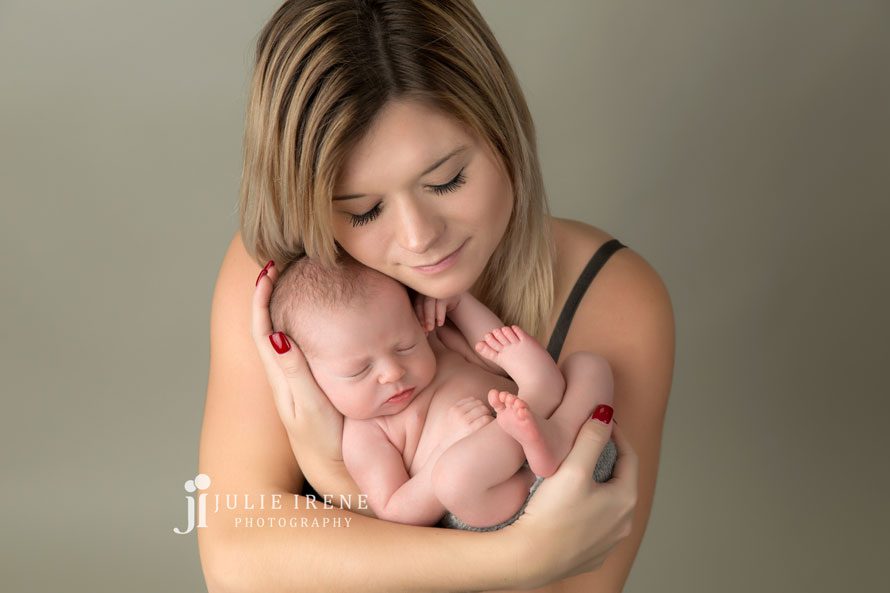 newborn and mom photo julie irene