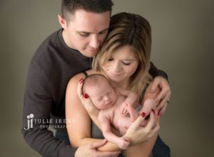 mom dad and baby newborn photography julie irene