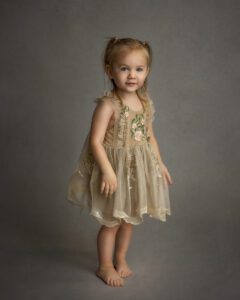 little girl in Mia Joy dress