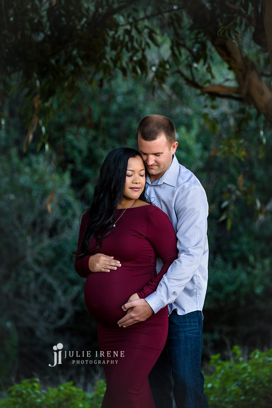 pregnant mom in maternity portraits san clemente