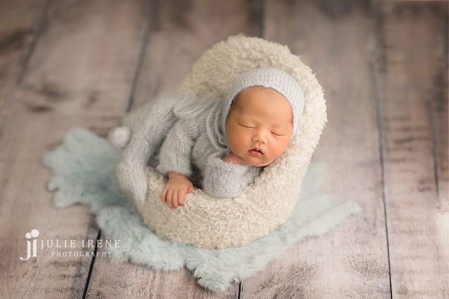 light tone infant photo boy sleeper