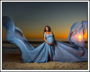 flowing dress for maternity pictures