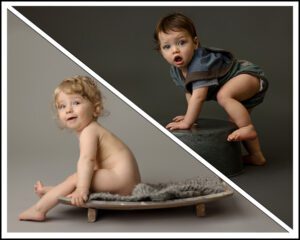 6 and 12 month baby photography