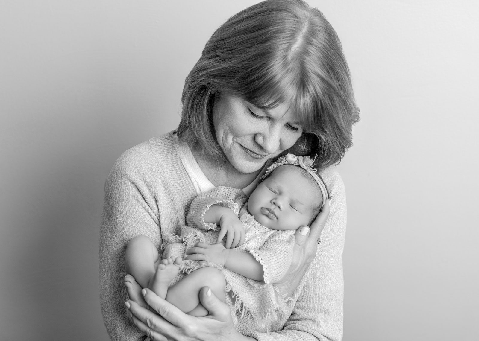 grandmother and newborn