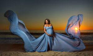 sunset beach maternity photographer san clemente